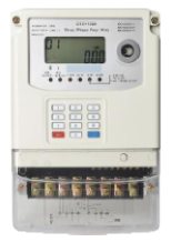 Three-phase smart electricity meter with keypad